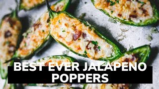 Best Stuffed Jalapeno Recipe  Bake at 425F [upl. by Petrick]