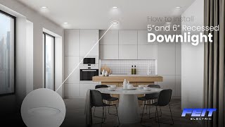 How to Install 5 and 6Inch LED Recessed Downlights [upl. by Zetnas]