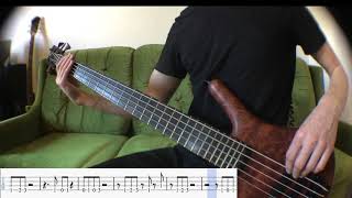 Slipknot  The Heretic Anthem Bass Cover WITH TABS [upl. by Grous]