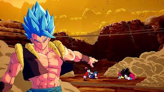 Gogeta SSB vs Gogeta SS4 DRAGON BALL FighterZ ENG [upl. by Adiela]