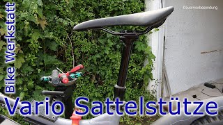 Bike Werkstatt  Vario Sattelstütze installieren [upl. by Nirac]