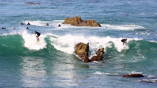 DANGEROUS Surf in CA  Big SWELL Arrives 81921 Raw Footage [upl. by Catharina]