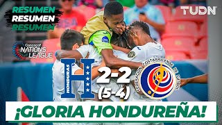 Resumen y goles  Honduras 254 2 Costa Rica  CONCACAF Nations League  TUDN [upl. by Adamo]