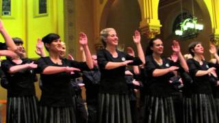 New Zealand Youth Choir Sings quotTe Iwi Equot In Boston HD  December 2 2013 [upl. by Lesly378]