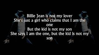 Michael Jackson  Billie Jean lyrics HD [upl. by Enoyrt]