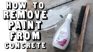 How to Remove Paint from Concrete [upl. by Benita]