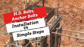 HD Bolt  Anchor Bolts Installation in Simple Steps [upl. by Kristen]