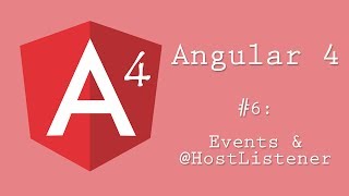 Angular 4 Tutorial 6 Events And HostListener [upl. by Oiromed]