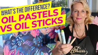 Oil Pastels vs Oil Sticks [upl. by Nyleve]