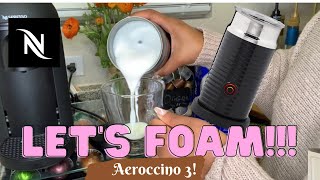 How To Foam Milk With Aeroccino 3 Make Coffee With Foam Tips amp Tricks  Easy Foamed Latte Recipe [upl. by Adlez]