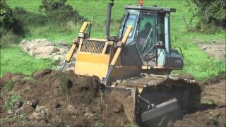 Komatsu D65PX Bulldozer working [upl. by Noraf]