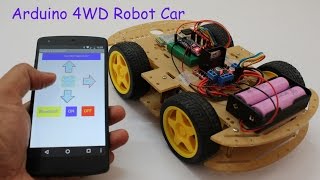 Smartphone Controlled Arduino 4WD Robot Car  Part  II [upl. by Alphonsine]