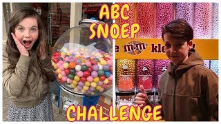 DE ALFABET SNOEP CHALLENGE met TOBIAS  ABC Challenge  Bibi [upl. by Putnem]