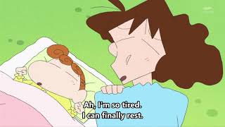 Shin chan english sub  mom cant sleep [upl. by Gaylor]