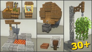 Minecraft 30 Medieval Build Hacks and Ideas [upl. by Artiek]