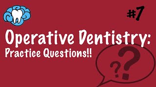 Operative Dentistry  PRACTICE QUESTIONS  INBDE ADAT [upl. by Edwine]