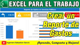 Cómo crear un Reporte de Gastos en Excel [upl. by Neeroc]