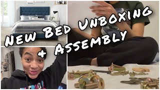 Vlog  New Wayfair bed Unboxing and Assembly [upl. by Walters]