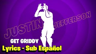 🟢 NUEVO BAILE GET GRIDDY Fortnite HD Lyrics  Sub Esp Right Foot Creep SUB ESPAÑOL 😮 [upl. by Hareehahs]