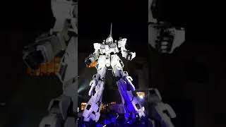 quotTransformationquot of lifesized Unicorn Gundam statue at Odaiba RAW VIDEO [upl. by Garlan]