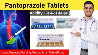 Pantoprazole 40 mg hindi  Pantoprazole tablet uses in hindi  Pan 40 tablet [upl. by Flowers]