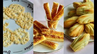 Apéritif dinatoire 3 recettes au parmesan [upl. by Aliuqa285]