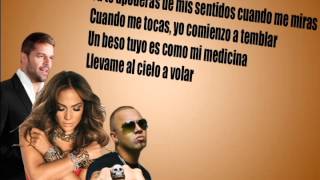 Wisin  Adrenalina ft Jennifer Lopez Ricky Martin Lyrics Letra [upl. by Ysor421]