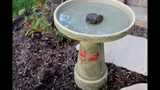 Wild Bird Center Birdbaths to Attract Birds [upl. by Docilu]