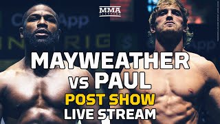 Floyd Mayweather vs Logan Paul PostFight Show LIVE Stream  MMA Fighting [upl. by Chamkis]