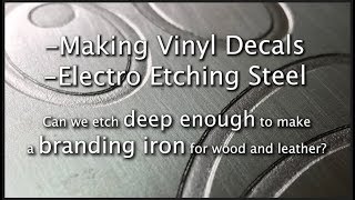 Electro Etch Deep Enough for Branding Iron [upl. by Lettie750]