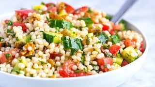 Easy Couscous Salad Recipe [upl. by Onileba]