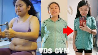 The process of successful weight loss of obese girl [upl. by Queen]