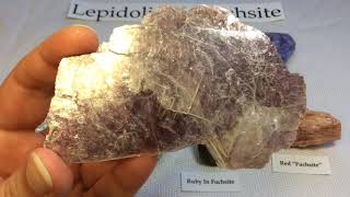 Crystal amp Mineral Education LEPIDOLITE amp FUCHSITE [upl. by Puduns624]