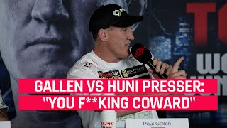 Paul Gallen vs Justis Huni  Gallen Goes Off At Press Conference [upl. by Arakaj97]