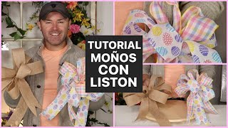 COMO HACER MOÑOS DE LISTON  Tutorial En Español [upl. by Hellah]