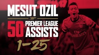 ALL of Mesut Ozils 50 Premier League assists  part one [upl. by Arrakat115]