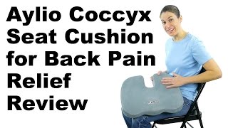 Aylio Coccyx Seat Cushion for Back Pain Relief Review  Ask Doctor Jo [upl. by Kanter]