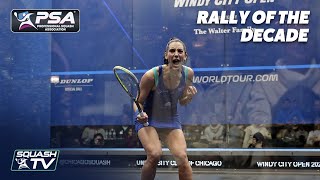 TOP 10 WOMENS SQUASH RALLIES OF THE DECADE [upl. by Feetal]