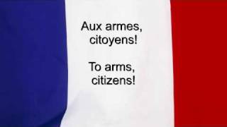 quotLa Marseillaisequot  France National anthem French amp English lyrics [upl. by Yahsan991]