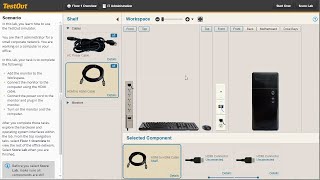 Using TestOuts LabSim Simulator Demo [upl. by Eiuqnom34]