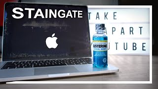 MacBook PRO Screen Repair  AntiGlare Coating Cleaning  How To Remove Coating Staingate  4K [upl. by Isidore]