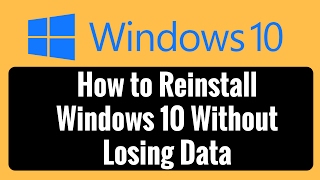 How to Reinstall Windows 10 Without Losing Data [upl. by Sane]