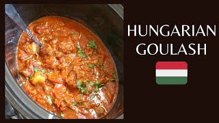 Slow Cooker Hungarian Goulash  Crock Pot Beef Goulash [upl. by Arbas96]