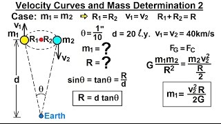 Astrophysics Binary Star System 11 of 40 Velocity Curves and Mass Determination 2 [upl. by Lladnek]