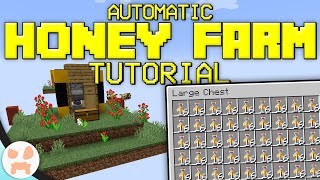 Automatic Honey Farm Tutorial  Minecraft Bedrock amp Java Compact [upl. by Buffy670]