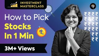 How to pick stocks under 1 min  Investment Masterclass [upl. by Beckie]