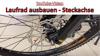 Vorderrad ausbauen  Steckachse Fahrrad [upl. by Pol]