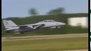 Spectacular F 14 Low Pass Take off [upl. by Avrit]