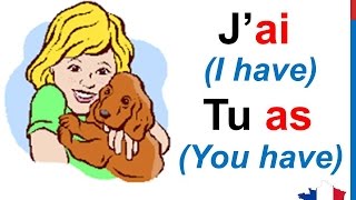 French Lesson 14  AVOIR TO HAVE Verb Conjugation Present tense  Conjugaison Indicatif présent [upl. by Nonregla]