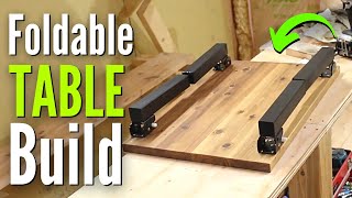 How to Build Foldable Table Foldable Table Legs DIY [upl. by Clymer]